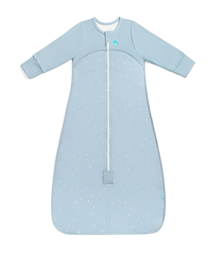 Sleep Bag Long Sleeve 1.0 TOG Cotton Powder Blue Twinkle