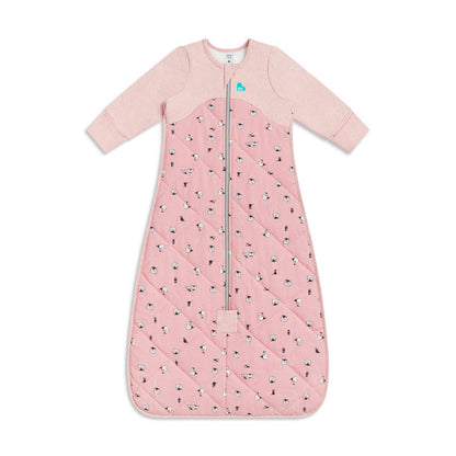Sleep Bag Long Sleeve 2.5 TOG Organic Cotton/Merino Wool Rose Lamb's Best Friend