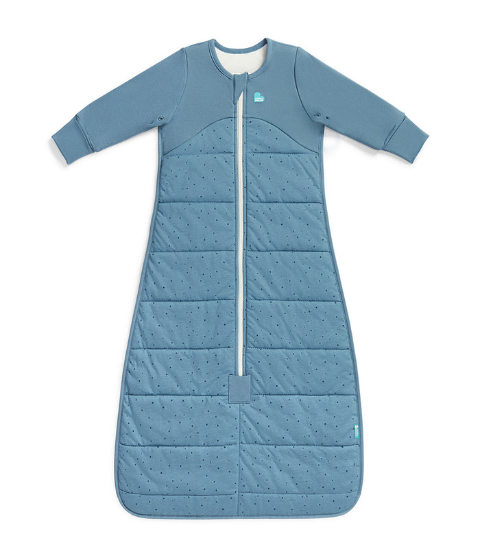 Sleep Bag Long Sleeve 2.5 TOG Quilted Cotton Storm Blue Pebbles