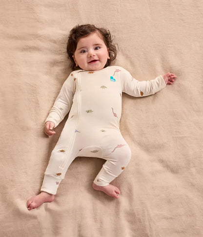 Sleep Bag & Romper Bundle | 1.0 TOG | Bamboo | Blue Twinkle | Cream Dino Snore