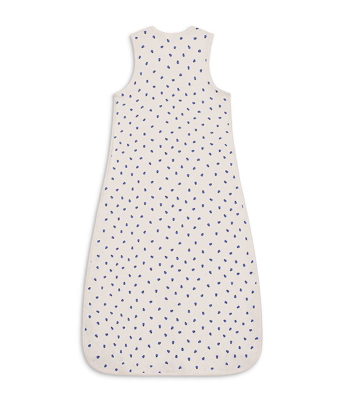 Sleep Bag Sleeveless 0.2 TOG Cotton Cream Bugsy Blue