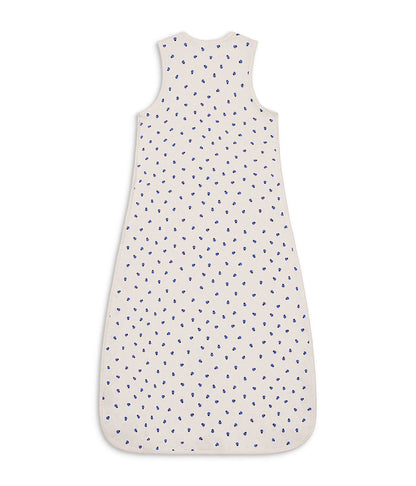 Sleep Bag Sleeveless 0.2 TOG Cotton Cream Bugsy Blue
