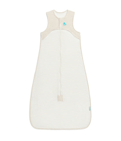 Sleep Bag Sleeveless 0.2 TOG Cotton Tan Breton Stripe