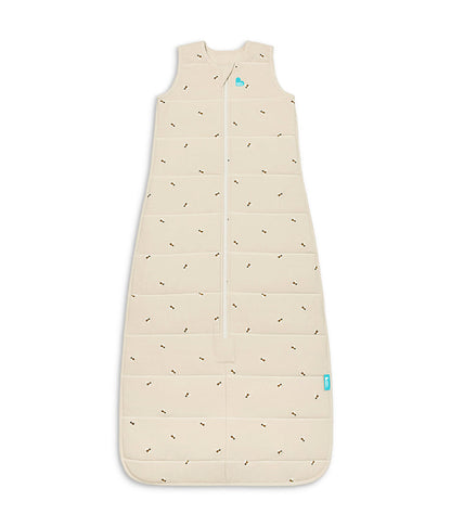Sleep Bag Sleeveless 2.5 TOG Quilted Cotton Oatmeal Marl Bees
