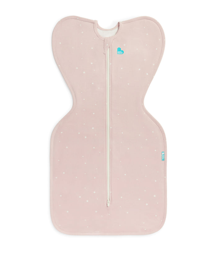 Sleep Machine Swaddle Up Starter Bundle | 1.0 TOG | Powder Pink Twinkle | Light Rose