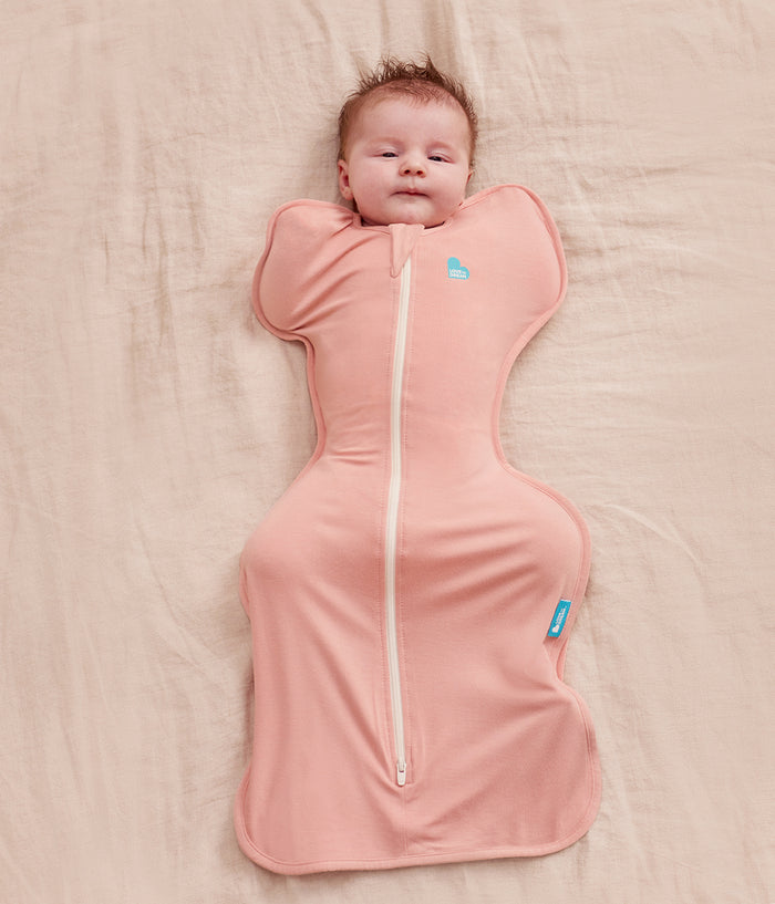 Sleep Machine Swaddle Up Starter Bundle | 1.0 TOG | Powder Pink Twinkle | Light Rose