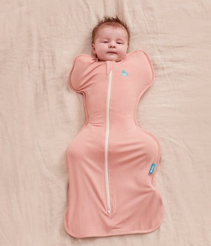 Sleep Machine Swaddle Up Starter Bundle | 1.0 TOG | Powder Pink Twinkle | Light Rose