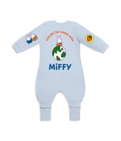 Sleep Suit Long Sleeve 1.0 TOG Cotton Blue Miffy Placement
