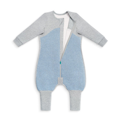Sleep Suit Long Sleeve 1.0 TOG Organic Cotton Dusty Blue