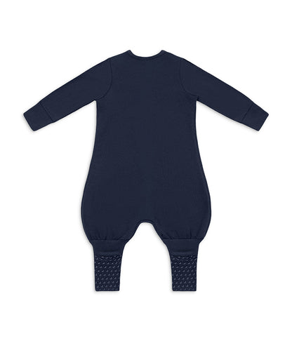 Sleep Suit Long Sleeve 1.5 TOG Cotton Fleece Navy Twinkle Embroidery