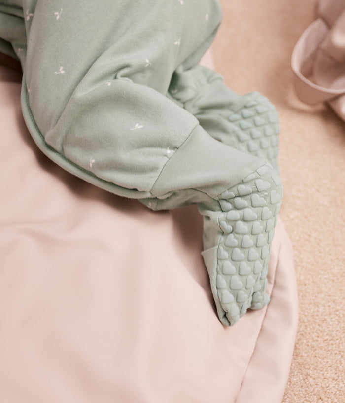 Sleep Suit Long Sleeve 1.5 TOG Cotton Olive Twigs