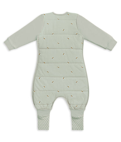 Sleep Suit Long Sleeve 2.5 TOG Cotton Olive Bees