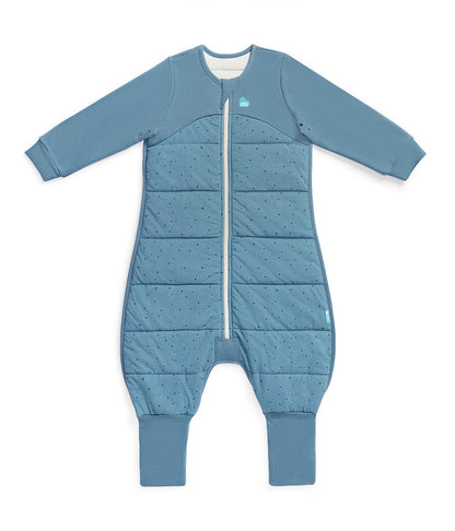 Sleep Suit Long Sleeve 2.5 TOG Cotton Storm Blue Pebbles