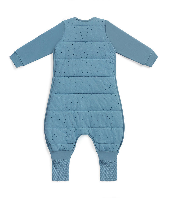 Sleep Suit Long Sleeve 2.5 TOG Cotton Storm Blue Pebbles