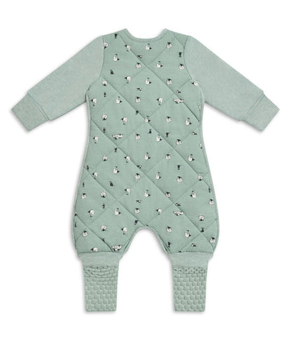 Sleep Suit Long Sleeve 2.5 TOG Organic Cotton/Merino Wool Green Lamb's Best Friend