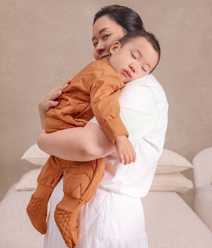Sleep Suit Long Sleeve 2.5 TOG Quilted Cotton Hazel Starturn Quilted