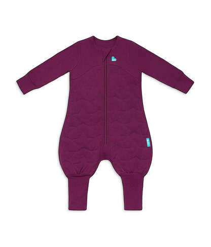Sleep Suit Long Sleeve 2.5 TOG Quilted Cotton Plum Starturn Quilted