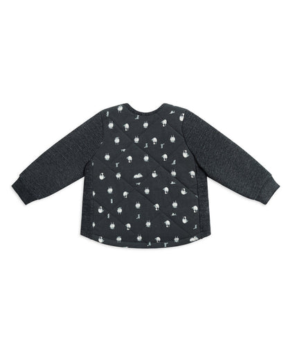 Sleep Suit Long Sleeve Two-Piece 2.5 TOG Organic Cotton/Merino Wool Charcoal Lamb's Best Friend