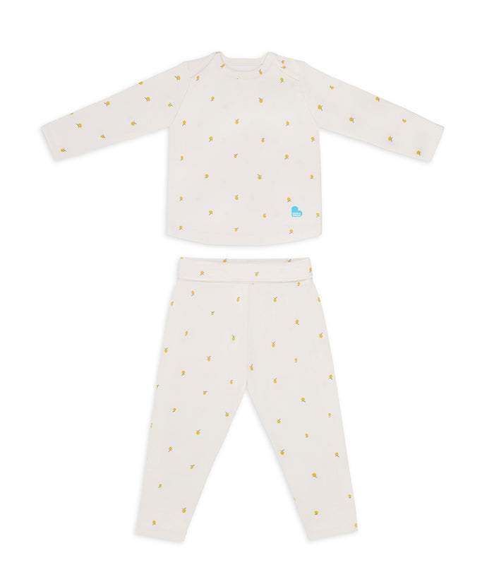 Sleep Suit & Pyjama Bundle | 1.0 TOG | Houndstooth | Lemons