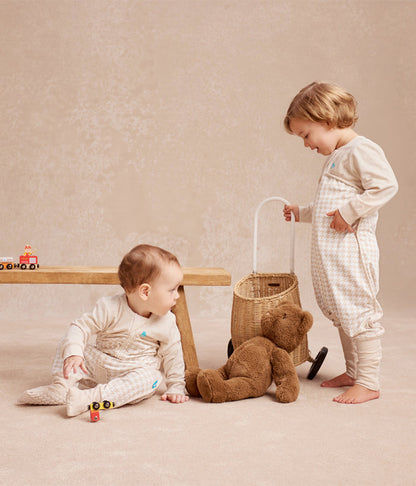 Sleep Suit & Romper Bundle | 1.0 TOG | Houndstooth | Dino Snore