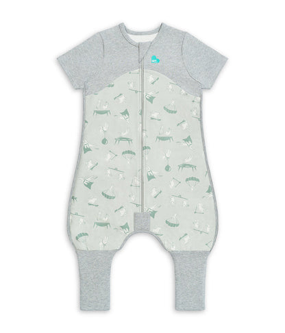 Sleep Suit Short Sleeve 1.0 TOG Organic Cotton Green Daredevil
