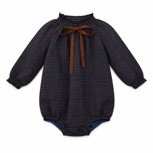 Smocked Rick Rack Girls Romper