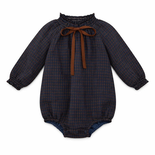 Smocked Rick Rack Girls Romper