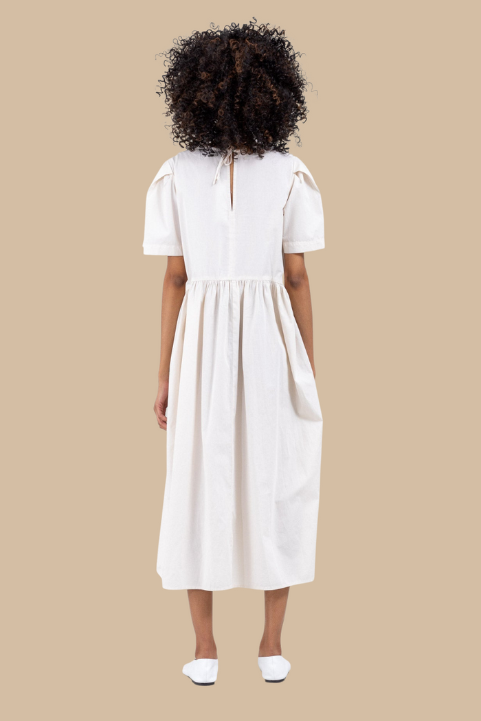 Spring Garden Dress, White