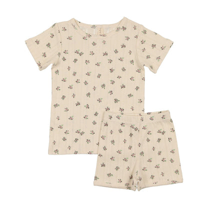 Springtime Chic Short Sleeve Lounge Set