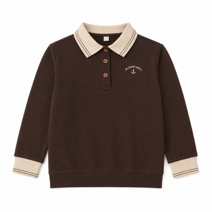 Striped Collar Polo