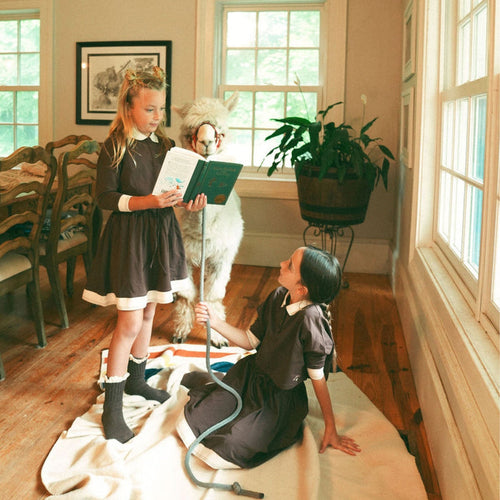 Striped Collar Skirt