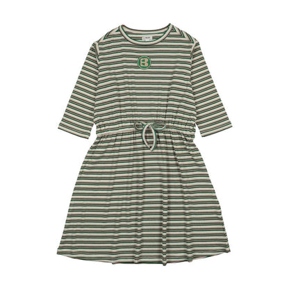 Summer Stripe 3/4 Sleeve Dress