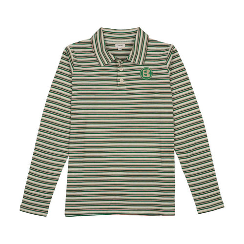 Summer Stripe Long Sleeve Polo