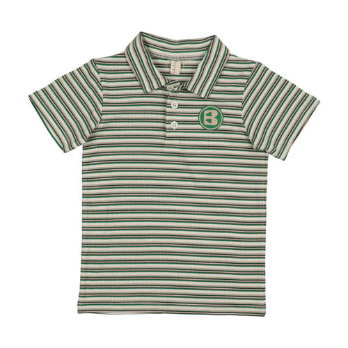 Summer Stripe Short Sleeve Polo