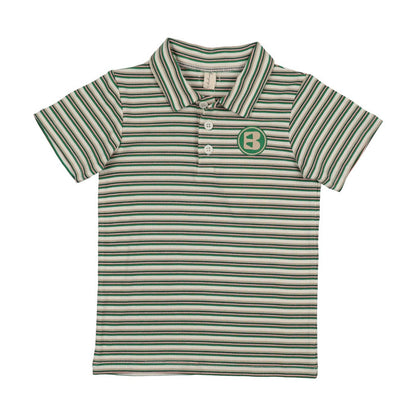 Summer Stripe Short Sleeve Polo