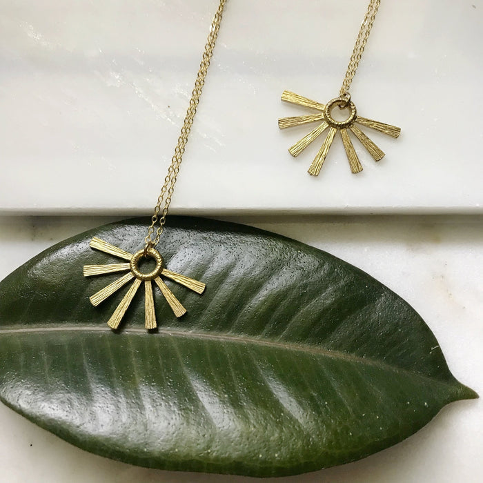 Sunburst Fan Necklace