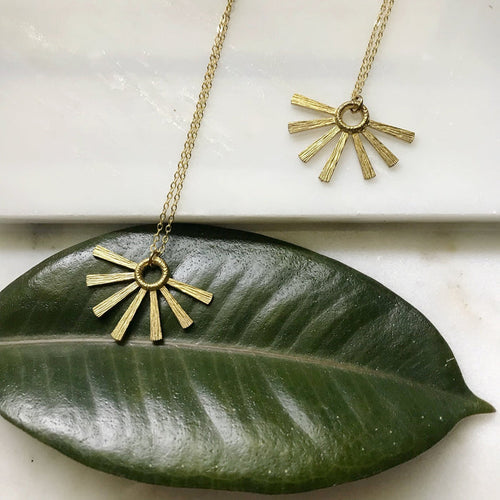 Sunburst Fan Necklace