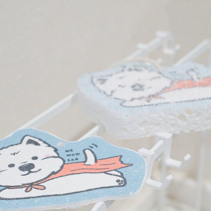 Superhero Westie Dish Sponge