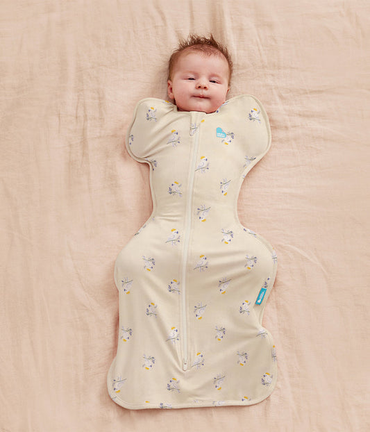 Swaddle Up™ 1.0 TOG Cotton Cream Cockatoos