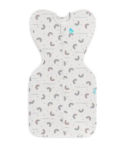Swaddle Up™ 1.0 TOG Cotton White Rainbow Dream