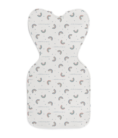 Swaddle Up™ 1.0 TOG Cotton White Rainbow Dream