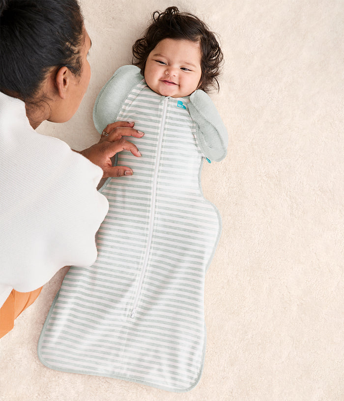 Swaddle Up™ 2-in-1 Transition Bag 0.2 TOG Cotton Olive Stripe