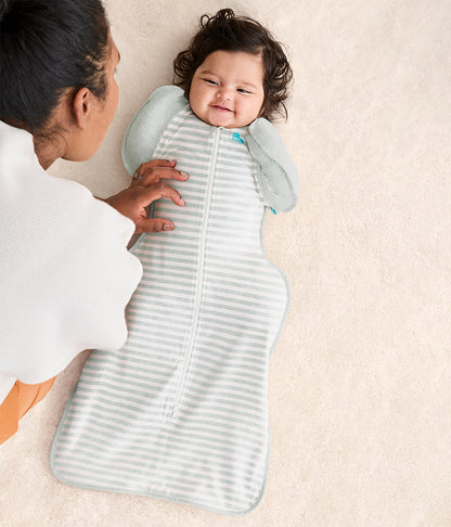Swaddle Up™ 2-in-1 Transition Bag 0.2 TOG Cotton Olive Stripe
