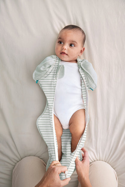Swaddle Up™ 2-in-1 Transition Bag 0.2 TOG Cotton Olive Stripe