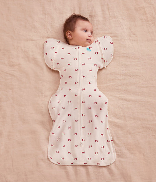 Swaddle Up™ 2-in-1 Transition Bag 1.0 TOG Cotton Cream Bows