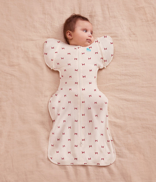Swaddle Up™ 2-in-1 Transition Bag 1.0 TOG Cotton Cream Bows