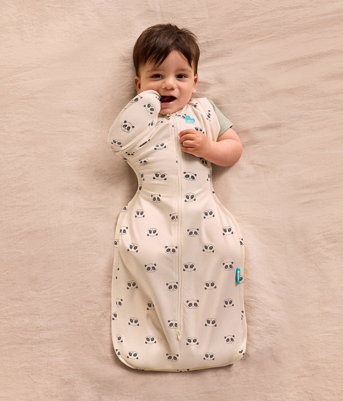 Swaddle Up™ 2-in-1 Transition Bag 1.0 TOG Cotton Cream Sleepy Pandas