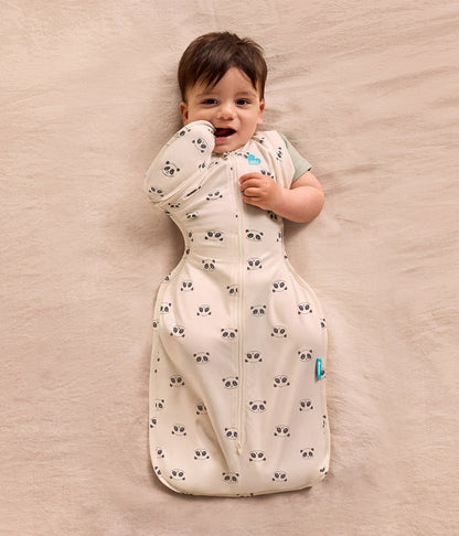 Swaddle Up™ 2-in-1 Transition Bag 1.0 TOG Cotton Cream Sleepy Pandas
