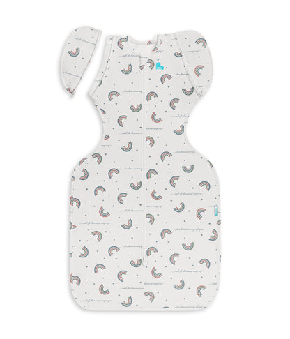 Swaddle Up™ 2-in-1 Transition Bag 1.0 TOG Cotton White Rainbow Dream