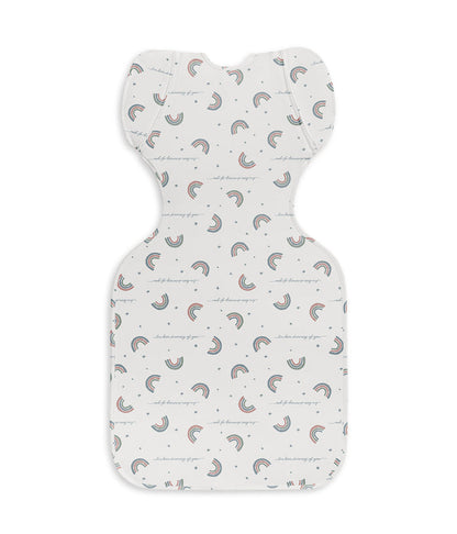 Swaddle Up™ 2-in-1 Transition Bag 1.0 TOG Cotton White Rainbow Dream